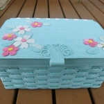【オーダー品】蓋付きの花模様のBOX