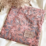 ［送料込］大人可愛いインドブロックプリントのガーゼハンカチ