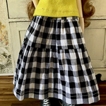 ティアードロングスカート☆(ドール服)リカちゃんブライス洋服[ギンガムチェック柄]