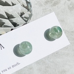 パワーストーン☆アベンチュリンさざれ石 レジンボール ピアス