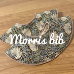 まんまるスタイ　ウィリアムモリス　ピンパーネル　スタイ　サークルスタイ　ドーナツスタイ　williammorris 出産祝い　プレゼント　よだれかけ　モリススタイ　360°スタイ　花柄　ダブルガーゼ