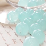 期間限定10%OFF【40個/14㍉】【ba-b-130】❁キャンディ鈴丸ビーズ❁ブルー❁