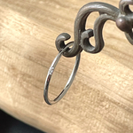  ＊1mm ワンストーンリング＊シルバー/ピンキーリング/ステンレスリング/インデックスリング/金属アレルギー対応