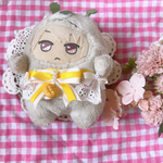 【モンぬいサイズ】「前掛けエプロン」「メロンパンチャームイエロー」ちびぐるみ　ぬいぐるみ用お洋服　ぬい服　ぬいぐるみ服　