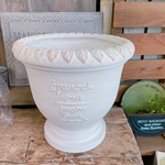 ラスト！SALE♡【大きめ陶器鉢ホワイト系】お花の寄せ植えやグリーンなどにも♪ガーデン雑貨 ガーデニング雑貨！鉢カバー