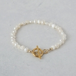 バロック淡水パールのマンテルブレスレッド　