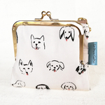 miniwallet　二つ折りミニ財布　ポーチ　カードケース　犬