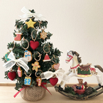 オーナメントクッキーのミニクリスマスツリー