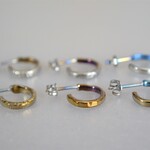 3種のチタンピアス・スリム・受注生産・3粒でのお値段です