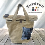 tuttifun＊折りたたみタイプ  帆布バッグ