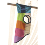 新作! 犬服 ※更に大きめB60弱 ひんやりクール！濡らすと、もっとひんやり！極太カラフルボーダー タートル青