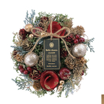 ★毎年飾れる★【早割特別価格】クリスマスリース 　SS　ナチュラルレッド＆グリーンゴールドSS　リース　クリスマスギフト　お正月飾り　しめ縄　しめ飾りスワッグ　お正月リース　クリスマススワッグ