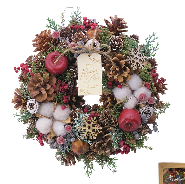 🈹 早割🎄森の香り赤実物 クリスマスハーフリース クリスマス