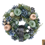 🈹 早割🎄 ★毎年飾れるクリスマスリース★【早割特別価格】S　ミニグリーンナS　クリスマス　リース　クリスマスギフト　お正月飾り　しめ縄　しめ飾り　スワッグ　お正月リース　玄関リース　クリスマス