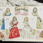 新作　人物ステッカー　Garden シール　セット　紙モノ