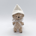 紅茶染めちびくま［６.５cm］／小さなぬいぐるみ／ハンドメイドミニチュアテディベア