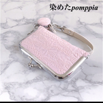 ハンドメイド　ミナペルホネン　染めたpomppia ストラップ　カードケース