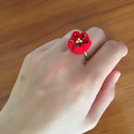 【和】ちりめんのお花のリング
