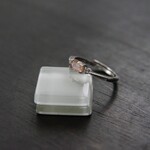 オレゴンサンストーン　ホリゾンタルCZバンドリング　SILVER925