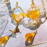 【再販受注制作】レモンティーの耳飾り🍋🫧🫖(イヤリング/ピアス)
