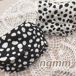 ぷっくりポーチ  布小物  ポーチ  巾着ポーチ ダルメシアン柄 花柄 