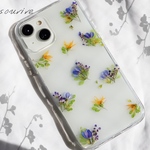 Fairy Flowers🧚‍♂️🪄︎︎⋆ﾟかわいい 押し花 スマホケース　iPhoneケース Xperia Galaxy クリア ブーケ 花  iPhone14 全機種 クリア Android