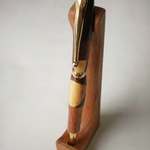 寄せ木調オリジナル回転式ボールペン（スリムライン）