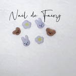 うさぎちゃん　3Dネイルパーツ　6点セット　　　　　　　特別価格！