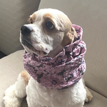 リップル花柄❤︎ピンク　犬用スヌード　中型犬用スヌード