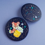 コンパクトミラー「こぐまと星屑はちみつ」