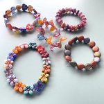 【JIRI 5連セット】#czechbeads#チェコビーズ　福袋約8㍉〜14㍉　red系