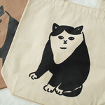 【SALE】エルビス　ハチワレ　トートバッグ　猫