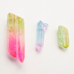 限定ツイン② 3個MIX 天然石 水晶 クリスタル 氷柱 グラデーション 染め バイカラー 単色 福袋 コブ付き タントリック ソウルメイト