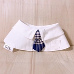 私立GL学園♡ネクタイ襟（ネイビー）