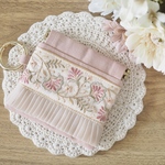 《インド刺繍リボン》ミニポーチ / バネポーチ