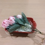【　maさま　専用　】リネンのワイドパンツ　バイオ加工　２５番　丈９０㎝　