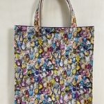 「ｍ様オーダー品」マチ付きバッグ*リバティ*Alexandra*ピンク&パープル
