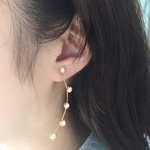 流れ星に願い事☆ ノンホール ピアス