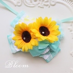ひまわりチョーカー🌻mint green 送料無料
