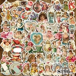 送料無料【S296コラージュ素材】海外シール　天使　レトロ　ヴィンテージ  ジャンクジャーナル　日記　おすそ分け　バレット
