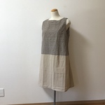 刺繍柄後ろリボンワンピース　（裏地あり）