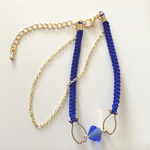 (再販)お魚とスワロフスキーのブレスレット