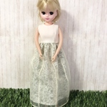 on37リカちゃん・服＊ふんわりかわいいチュールワンピース　