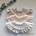 再販♡ふりふりfrill 360°bib/ ママとベビーの為の防水スタイ♡ふりふりフリルスタイ　bib つけ襟　