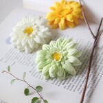 ＊ふんわり可愛いガーベラの髪飾り＊ヘアクリップ＊3種類から選べる＊1個＊ブローチ兼用＊浴衣＊和装＊夏祭り＊ショートヘアにも