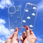 韓国で人気【雲 の スマホケース】iphone全機種対応/くも iPhoneケース/クリアケース/スマホケース/韓国雑貨/iPhone12/iPhone11/i透明感 クリア iphone全機種対応