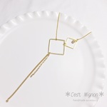 square long necklace