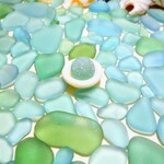 海辺の輝き　ブルー系色極小・小型サイズ大盛特Ｂクラス（シーグラス）