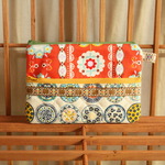 Double zipper pouch（ダブルジッパーポーチ)RED