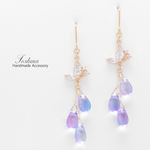 Butterfly Drops②(1146) ピアス/イヤリング/ノンホールピアス/樹脂ピアス